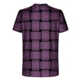thumbnail image 4 of Qertyioot T-shirt à Manches Courtes Imprimé pour Hommes Col Rond Mode Décontractée Manches Courtes Liquidation, 4 of 5