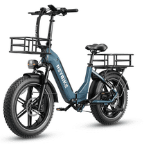 Heybike Ranger S Electric Bike for Adults, 1400W Peak Motor Foldable Ebike, 48V 14.4AH Removable Battery Commuter E-Bike with Hydraulic Brakes, 20" Fat Tire Step-Thru Electric Bicycle, UL2849