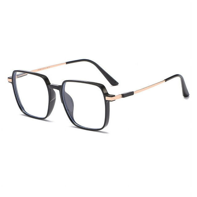 Gafas anti-luz azul sin prescripción, gafas retro cuadradas, gafas lisas, gafas con acabado para miopía