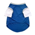 thumbnail image 5 of Breathable Mesh Shed Resistant Basketball Style Sports T-Shirts for Medium & Large Dogs(L,Blue), 5 of 8