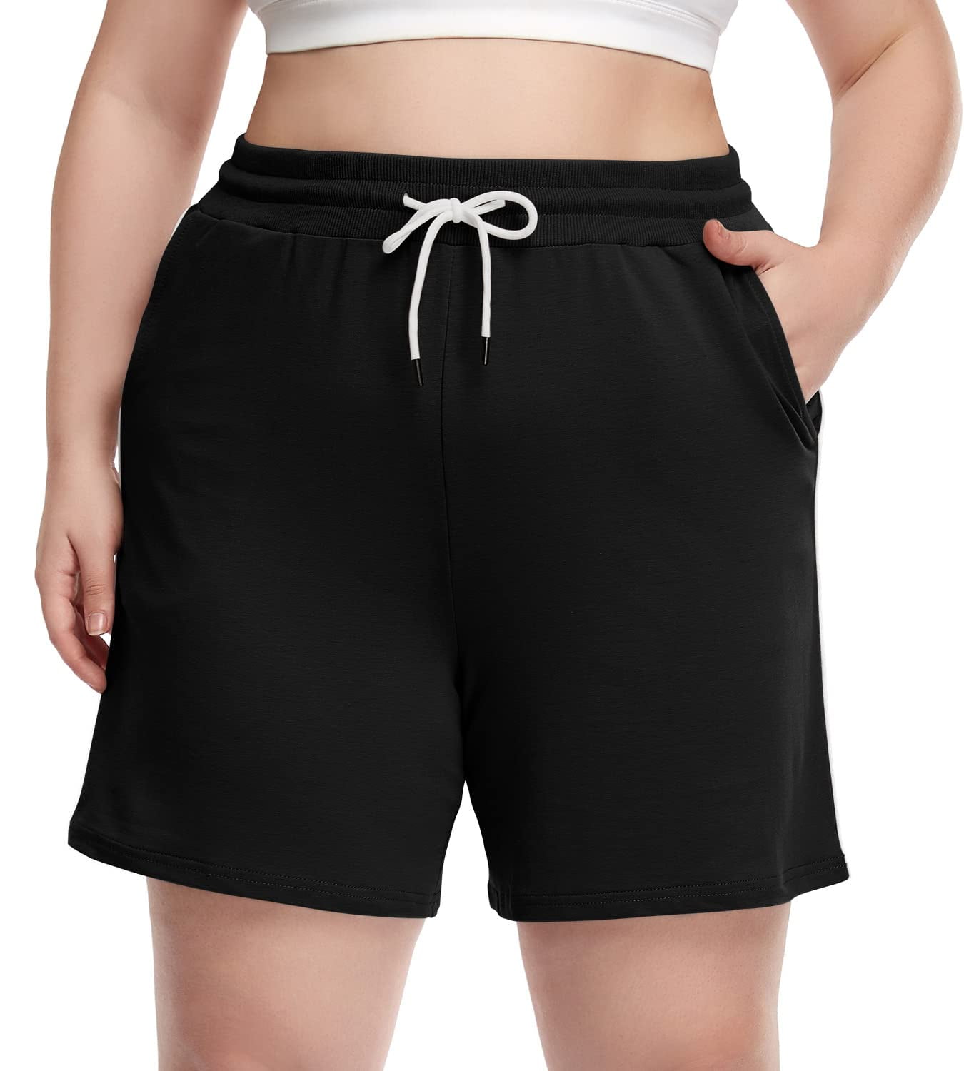 Aiyino Women's Plus Size Running Shorts Casual Summer Athletic Workout