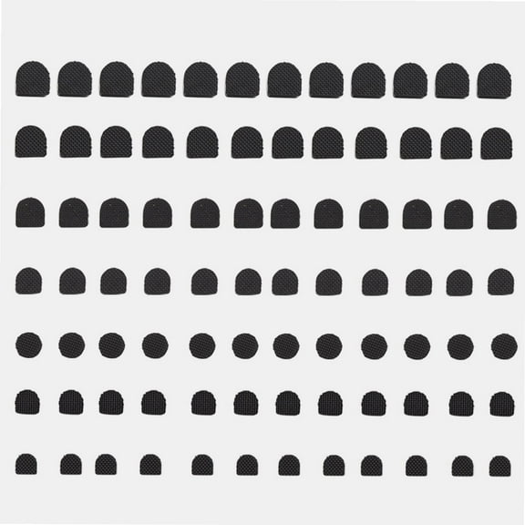 Women Lady Black Non-slip Heel Tips High Heel Repair Tips Caps Protectors Shoes Replacement Dowels For Minimizes Squeaking Of High-heeled Shoes 84Pairs