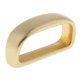 thumbnail image 1 of 1 Pieza De Bronce En Forma De D Hebilla De Metal Loop Keeper Para El Reemplazo De La Correa De Cuero - Dorado, 30 mm Sunnimix Cinturón en forma de D, 1 of 8