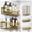 Gold, variant on EASHZMFYTBF Adhesive Shower Caddy, 5 Pack Rustproof Stainless Steel Bath Organizers with Large Capacity, No Drilling Shelves for Bathroom Storage & Home Decor,Gold