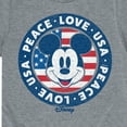 thumbnail image 3 of Disney - Americana - Mickey Peace Love USA - Toddler And Youth Short Sleeve Graphic T-Shirt, 3 of 5