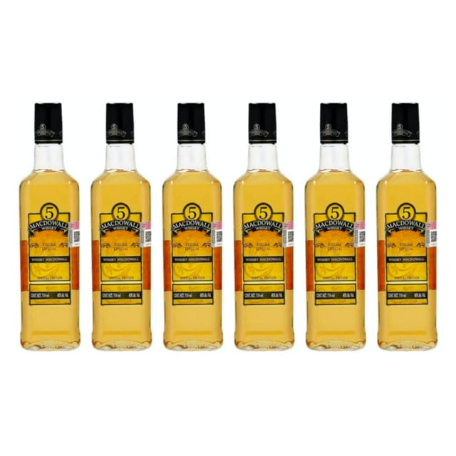 Pack de 6 Whisky Macdowall 5 Edición Especial 750 ml Macdowall 5 Edición Especial