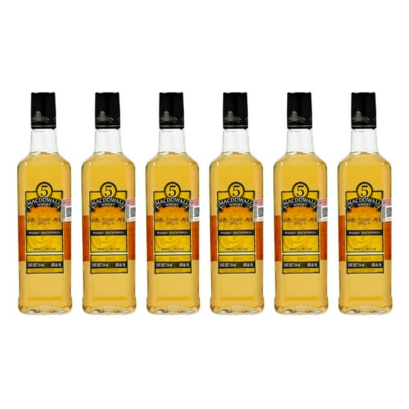 Pack de 6 Whisky Macdowall 5 Edición Especial 750 ml Macdowall 5 Edición Especial