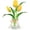 Yellow, variant on ABCISI Artificial Tulips with Vase, Yellow Real Touch Tulips with Faux Water, Decorative Small Potted Flowers Table Centerpiece for Home Bathroom Office Desk Shelf Wedding Ornament, Yellow