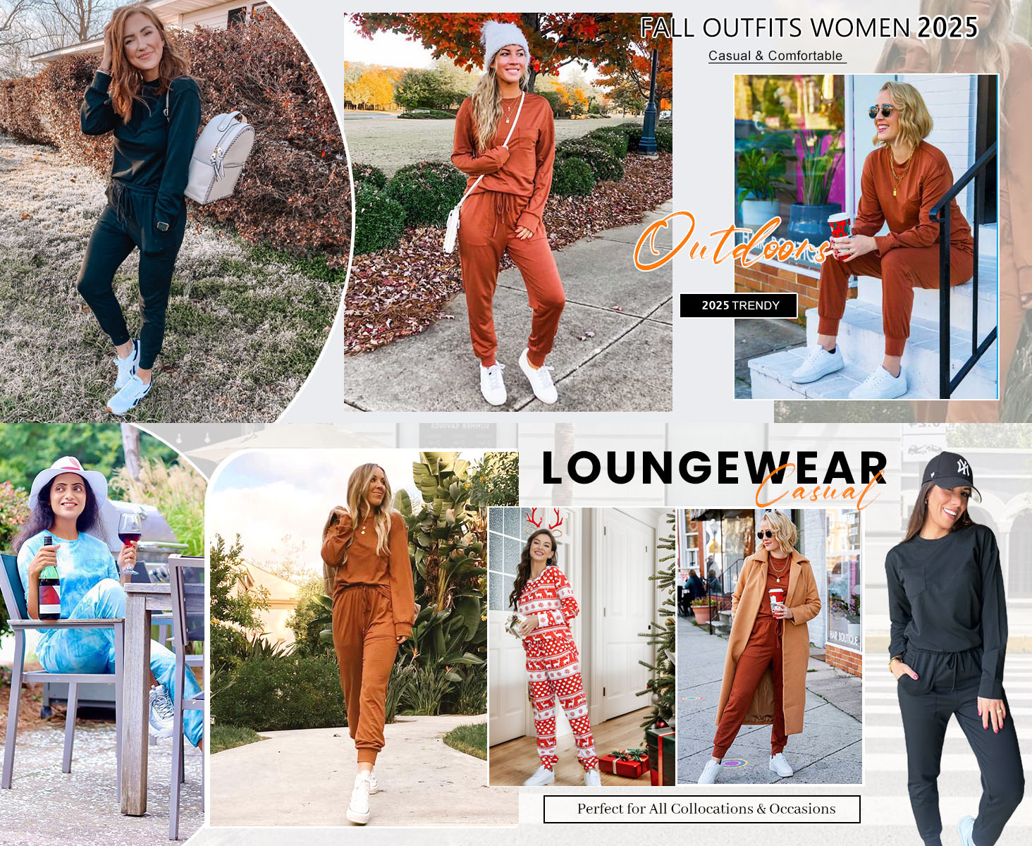 Shine Up Women's Solid Sweatsuit 2-Piece Jogger Set photo 4