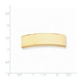 thumbnail image 2 of Real 14kt Yellow Gold 48x14x2 mm ID Plate; for Adults and Teens; for Women and Men, 2 of 2