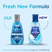 Crest Mouthwash Pro Health Multi-Protection, 6-in-1 benefits, Alcohol Free, Anticavity Fluoride Mouthwash, Contains CPC (cetylpyridinium chloride), Clean Mint, 500 mL ( 16.9 fl oz)