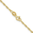 thumbnail image 4 of Auriga 14K Yellow Gold 1.8 mm Mariners Link Chain Necklace for Women 18", 4 of 6