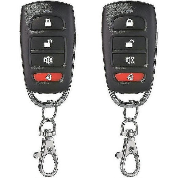 Pack Universal Garage Door Cloning Key Fob Remote Control 433mhz 4 Button Cloner For Garage Door Electric Gate Etc
