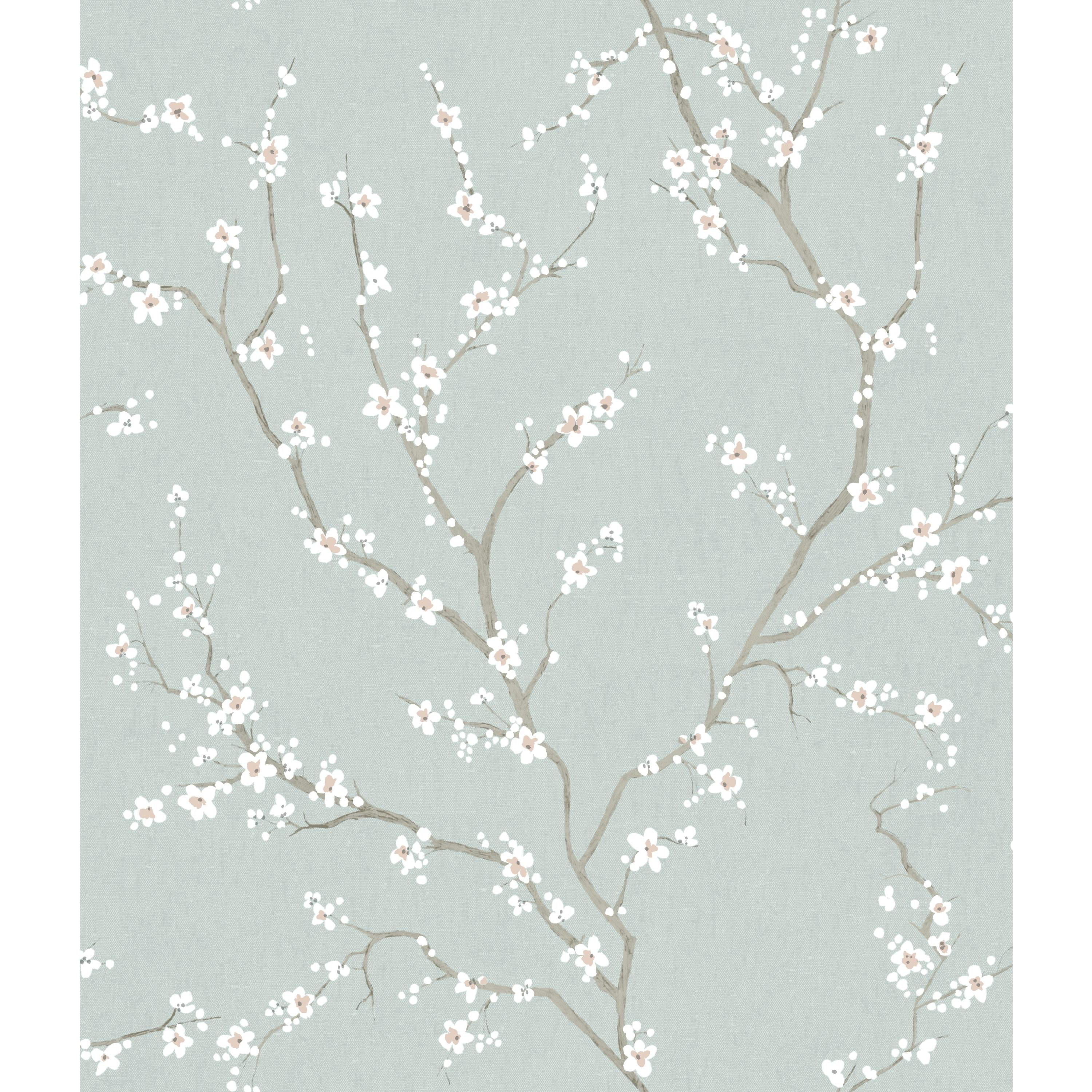 RoomMates Blue Cherry Blossom Floral Peel and Stick Wallpaper - Walmart