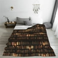 thumbnail image 5 of Cauagu Bookshelves Pattern Flannel Bed Blankets,Fleece Blanket Comfortable Air Conditioning Blanket for Sofa Bed Travel Couch & Living Room -60"x50", 5 of 8
