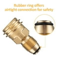 thumbnail image 4 of Yeacher Adaptateur de Conversion de Réservoir de Propane, Recharge POL, Valve de Réservoir LP vers Régulateur QCC1/Type1, 4 of 8