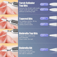 thumbnail image 3 of Diamond Cuticle Electric Nail File and Ceramic Acrylic Gel Nail Bit Kit, Acrylic Nail Art Tools, 3 of 5
