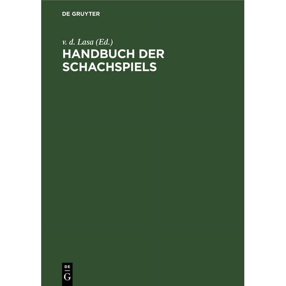 Handbuch Der Schachspiels, (Hardcover)