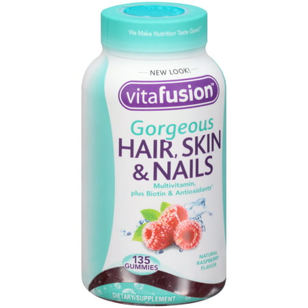 Vitafusion ™ magnifique cheveux, peau et ongles multivitamines gélifiés Bouteille 135 ct