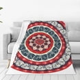 thumbnail image 1 of Fotbe Round Design Manta de Franela Acolchonada con Estampado, Súper Suave y Esponjosa, Extra Grande para Sofá, Cama, Uso Todo el Año-50"x40", 1 of 7