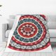 thumbnail image 1 of Fotbe Round Design Manta de Franela Acolchonada con Estampado, Súper Suave y Esponjosa, Extra Grande para Sofá, Cama, Uso Todo el Año-60"x50", 1 of 7