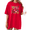 Red, variant on COZYMY Women's Vibrant Wildflower Graphic Short Sleeve Shirt Soft Cotton Black Crewneck Summer Tee