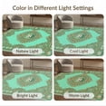 thumbnail image 7 of ODIKA 4'x6' Washable Area Rug Non-Slip, Chair-Friendly, Flatwoven Funky Hundred Bill Print With Decorative Border And Graphics for Home Office, Under Desk, 7 of 7