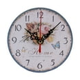 thumbnail image 5 of RABBITH Personalized Wall Clock Beach Themed Battery Operated Silent Round Coastal Nautical Clock for Office Bathroom Bedroom, 5 of 13