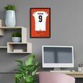 thumbnail image 2 of Joe Burrow Cincinnati Bengals Away Jersey Framed Art Print, 2 of 2