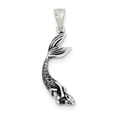 thumbnail image 1 of Sterling Silver Antiqued Mermaid Pendant (35 X 16.5) Made In India qc3918, 1 of 2