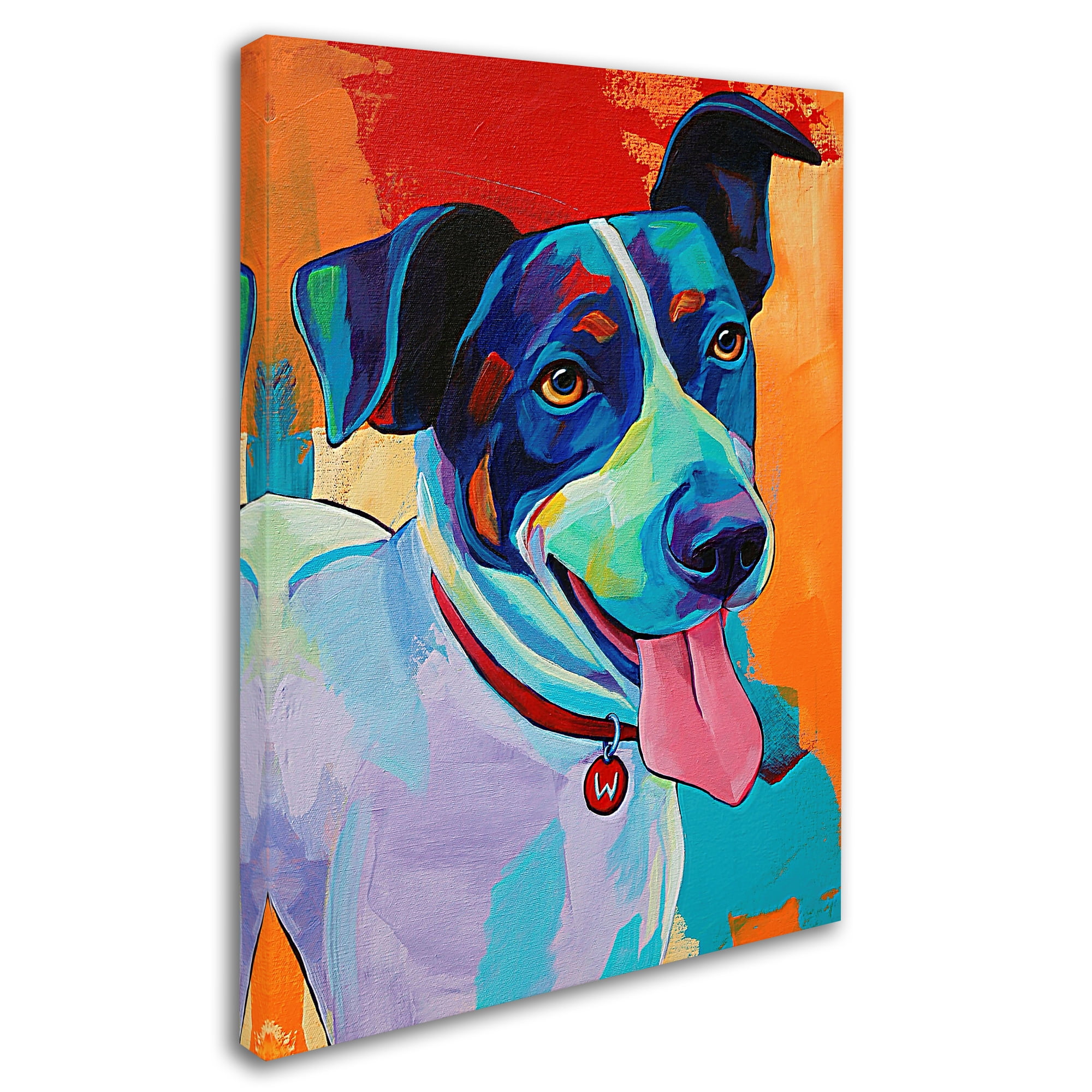 Trademark Fine Art 'Willie Terrier Dog' Canvas Art by Corina St. Martin