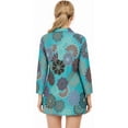 thumbnail image 2 of HAPPY BAY Women's Swimwear Mini Bikini Bathing Suit Swimsuit Elegant Robe Vacation Cover ups Beach Dress for Women S Floral, Blue, 2 of 5