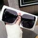 thumbnail image 2 of Gafas de sol recortadas de media montura para mujer, lentes de sol simples de alta calidad con purpurina fina (DS-1002), a la moda, novedad de 2024, 2 of 5