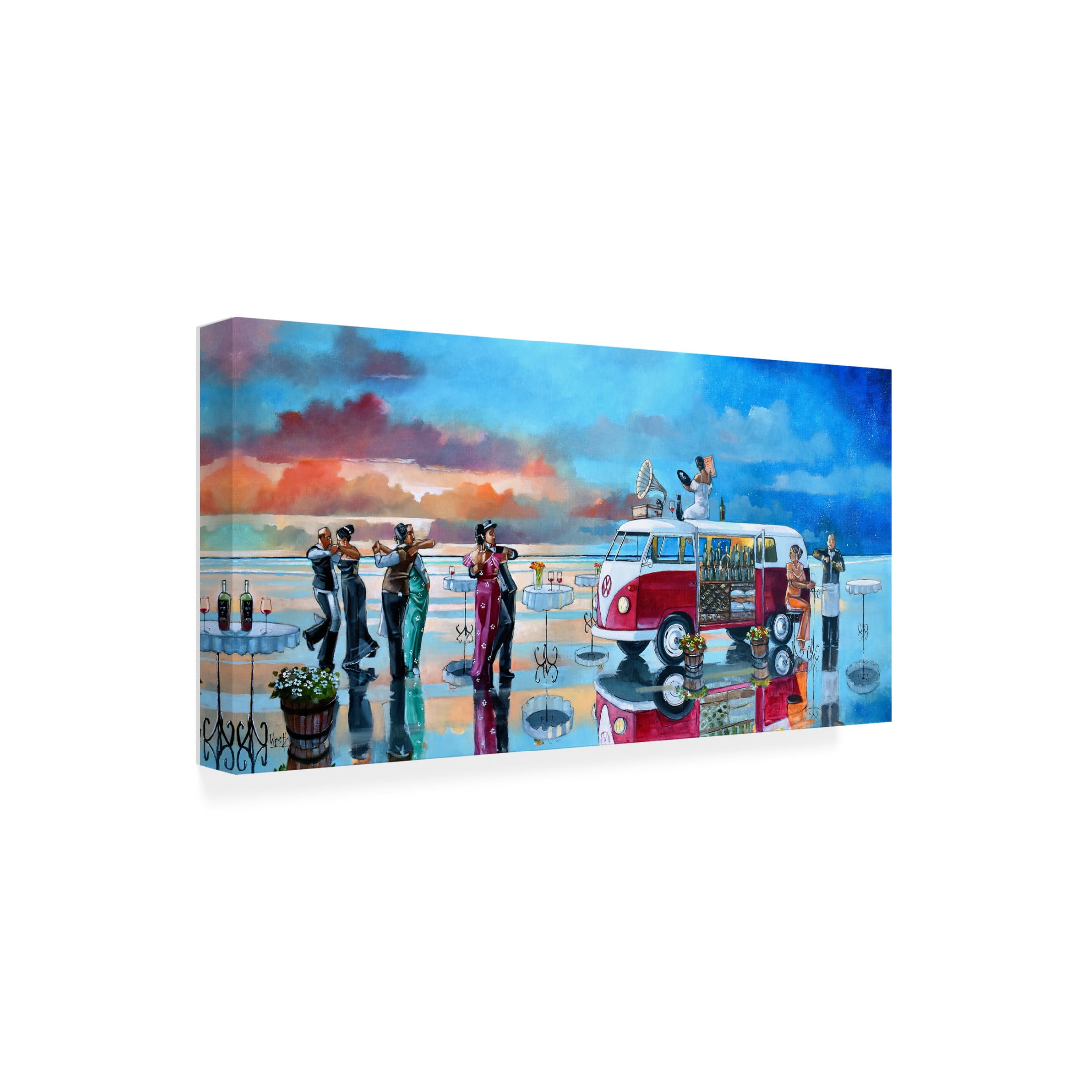 Canvas Wall Art - Ronald West 'The Last Dance II' Wall Art for Living Room, Bedroom, or Office Décor by Trademark Fine Art - 24 x 12 Inches