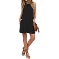 thumbnail image 2 of Women’s Tank Casual Dress Summer Loose T-Shirt Dresses Sleeveless Sundress with Pockets, 2 of 4