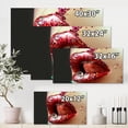 thumbnail image 4 of Artistic Girl Lips Make-Up 12 in x 8 in Photography Canvas Art Print, by Designart, 4 of 4