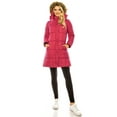 thumbnail image 4 of Haute Edition Women's Mid-Length Puffer Parka Coat with Faux Fur-lined Hood, 4 of 5