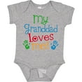 thumbnail image 3 of Inktastic My Granddad Loves Me Boys or Girls Baby Bodysuit, 3 of 5