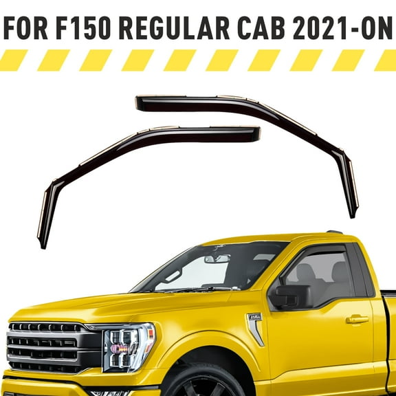 AEROGUYS Extra Durable Window Deflectors In-Channel Window Visors Rain Guards Fit for Ford F150 2021-2026 Regular Cab, Sun Visors, Wind Vent for Shades, Exterior Car Accessories - 2 pcs. AG0904