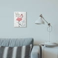 thumbnail image 3 of Stupell Industries Warm Holiday Greetings Pink Flamingo Wood Texture Design Wood Wall Art By Artist ND Art, 3 of 3