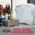 thumbnail image 4 of Grillman Premium BBQ Grill Cover, Heavy-Duty Gas Grill Cover for Weber, Brinkmann, Char Broil etc. Rip-Proof, UV & Water-Resistant (64 L x 24 W x 48 H, Gray), 4 of 7