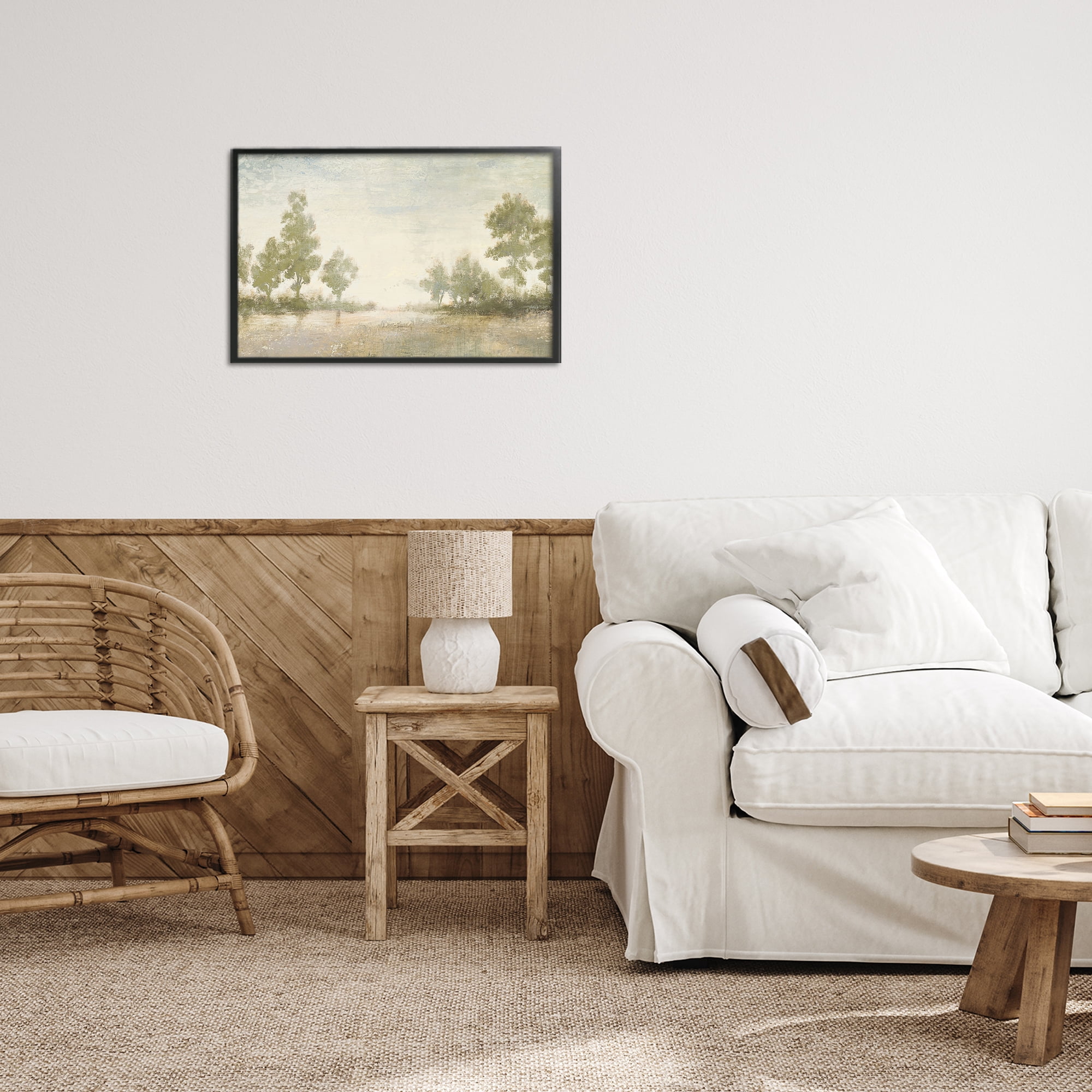 Stupell Industries Forest Light Distant Valley Black Framed Giclee Art, design by Michael Marcon