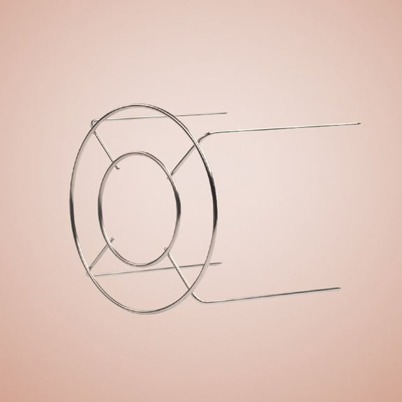 BESTOYARD 2Pcs Sturdy Stainless Steel Round Cake Stand Steaming Rack for Baking