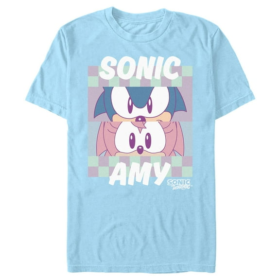 Men's Sonic the Hedgehog Couple Eyes Graphic Crop T-Shirt