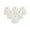Textured Linen White - 6 Pack, variant on Royal Designs, Inc. Clip On Chandelier Shade CS-1102-6TLNWH, Textured Linen White Fabric, 4 x 6 x 5.5
