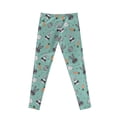 thumbnail image 7 of COEQINE Girls Leggings Kids Stretchy Athletic Dance Workout Running Yoga Pants for Girls, for 6-7 Years Kids, Easter Bunny Carrot Egg Green, 7 of 7