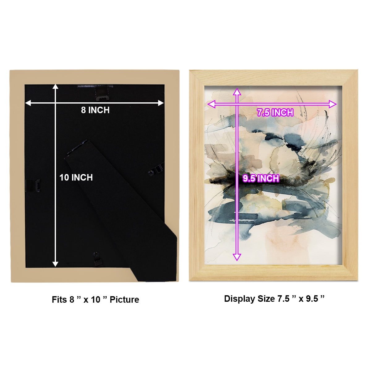 Winter Shoal I - Framed Print w/glass - Natural Wood