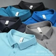 thumbnail image 4 of Men's Stretch Non-Iron Business Casual Short Sleeve Quick-Dry Polo Shirt, 4 of 9