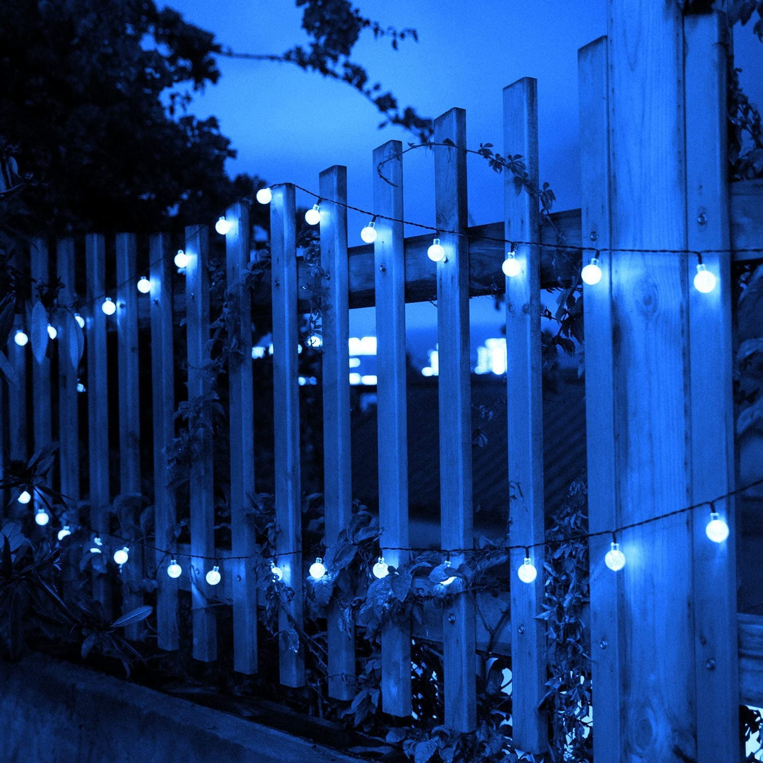 GooingTop Outdoor 30 ft Solar Powered Waterproof LED String Lights (2 Pack)