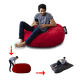 thumbnail image 1 of Sillón Puff Puff MX con cama Matrimonial Gamuza color Rojo, 1 of 2